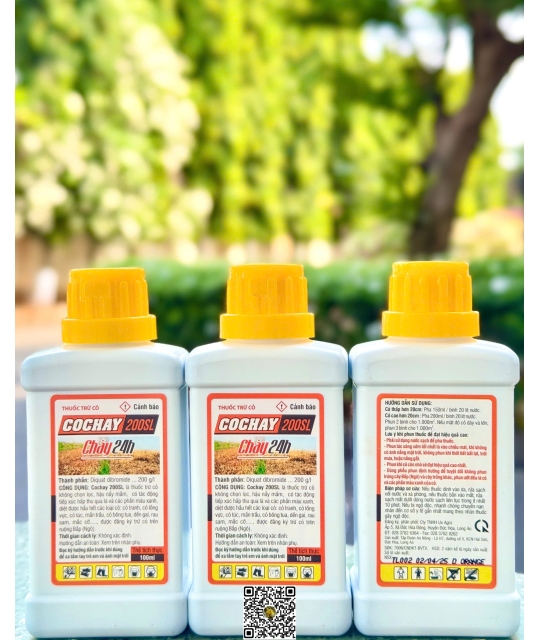 Cỏ Cháy 200SL 24H trắng - 100ml x 200 chai