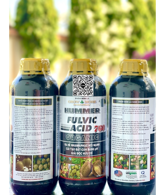 DN Fulvic Acid 760 -1 lít x 12 chai (Hummer)