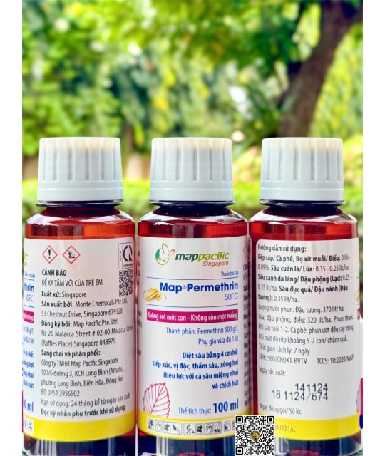 Map Permethrin 50EC Sâu - 100ml x 100 chai