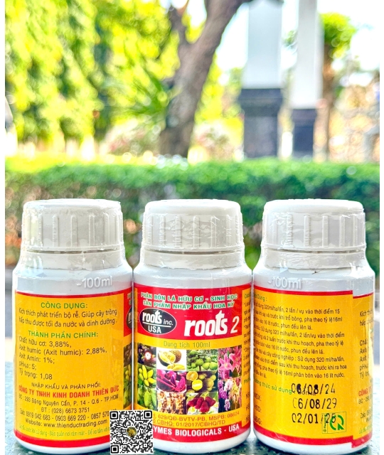 Roots 2 Đỏ - 100ml x 100 chai