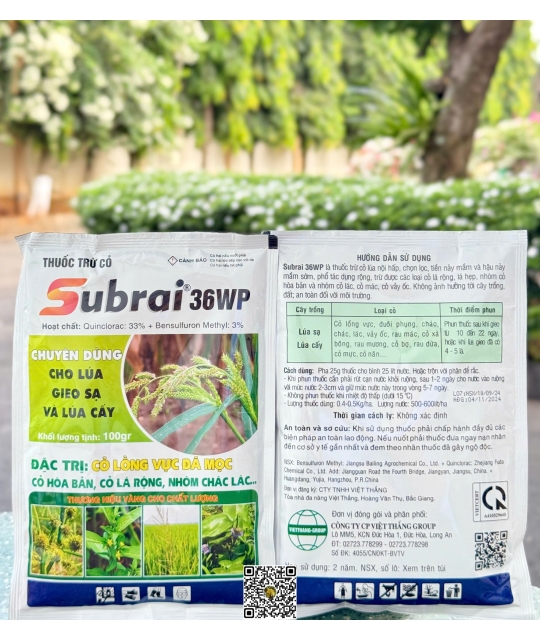 Subrai 36WP - 100gr x 100 gói