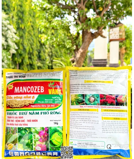 Mancozeb 80WP Vàng - 1kg x 20 gói