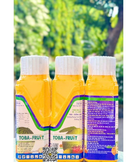 Toba - Fruit - 250ml x 40 chai (dưỡng trái)