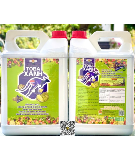 Toba - Xanh Sầu Riêng - 5 lít