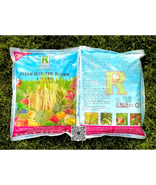 THL - K Gold 13-46 (KNO3) - 1kg Bao/50kg