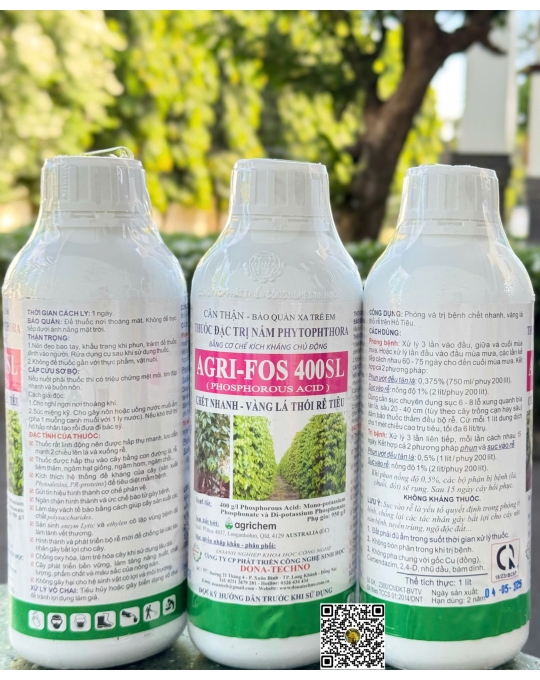 Agri Fos 400SL Tiêu - 1 lít x 20 chai