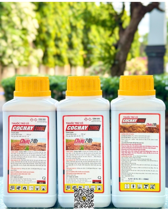 Cỏ Cháy 200SL 24H Trắng - 450ml x 40 chai