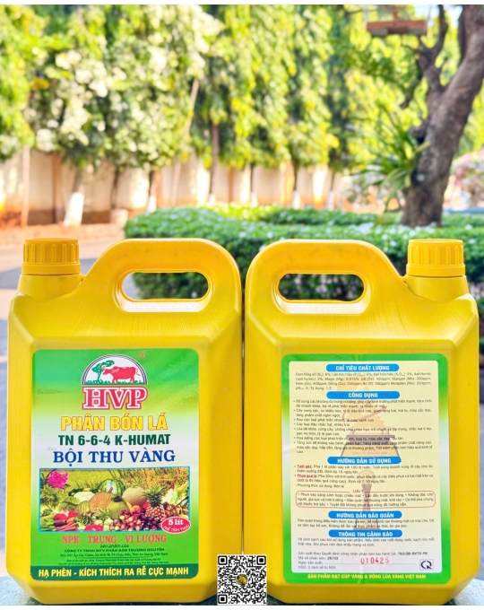 K Humat 6.6.4 HVP - 5 lít (Vàng) x 4 Can