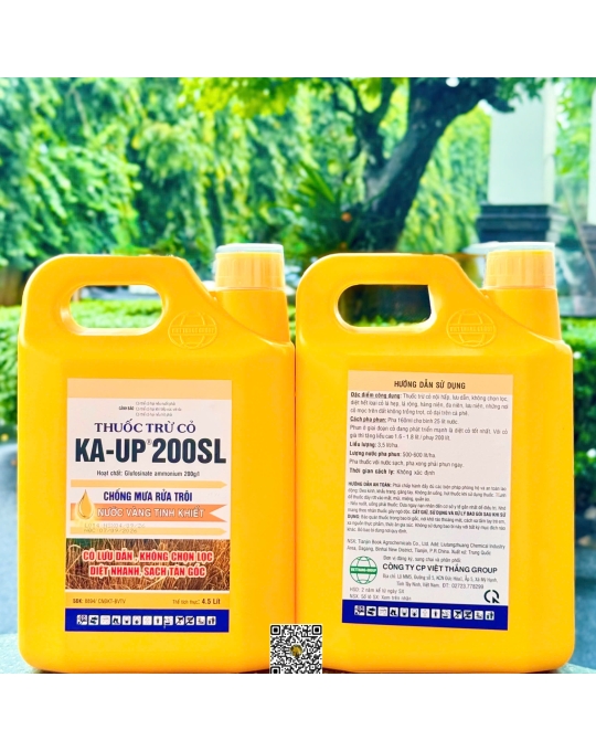 Ka-Up 200SL- 4.5 Lít x 4 Can (nước vàng)