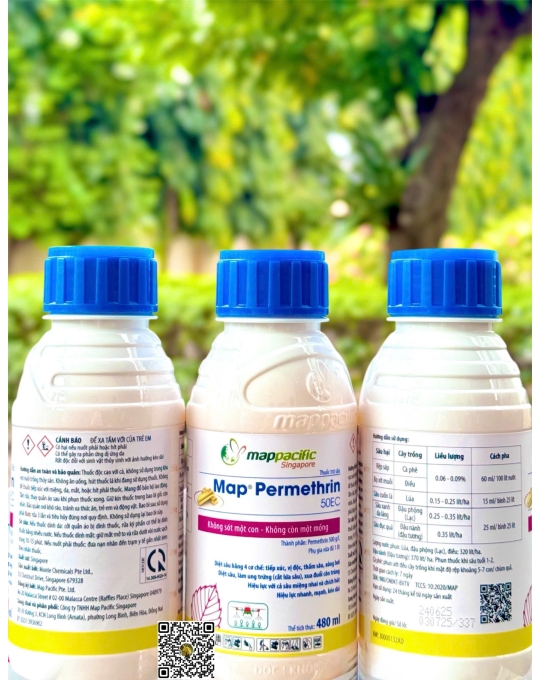 Map Permethrin 50EC Sâu - 480ml x 20 chai