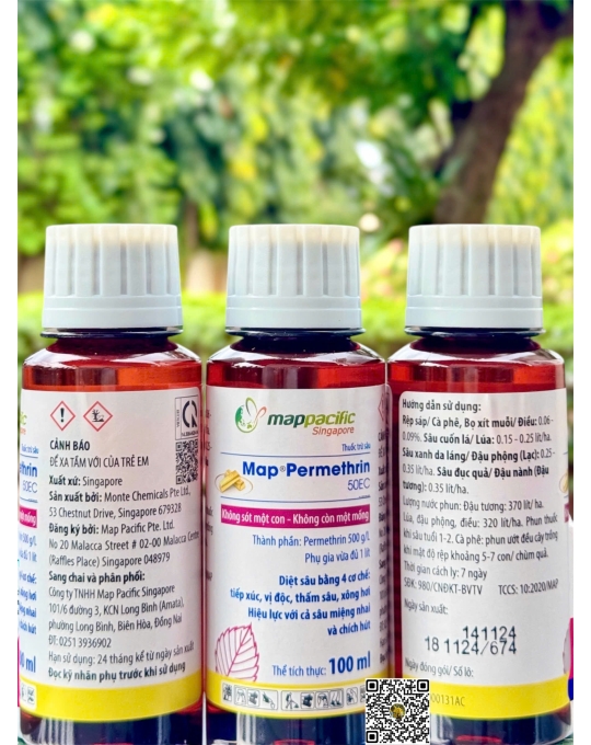 Map Permethrin 50EC Sâu - 100ml x 100 chai