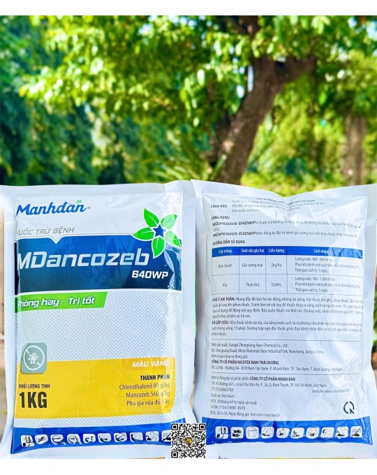 Mdancozeb 640WP Vàng - 1kg x 20 gói