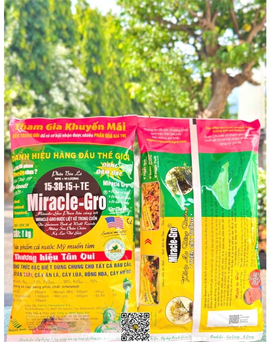 Miracle Gro 15.30.15 - 1kg x 20 bịch