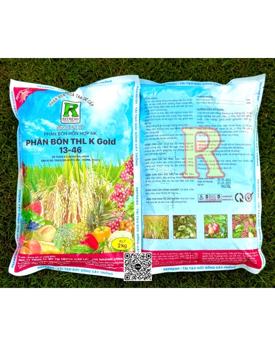 THL - K Gold 13-46 (KNO3) - 2kg x 25gói/bao