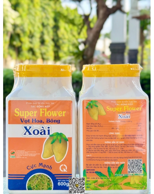 Toba - Vọt Hoa Xoài (Super Flower)- 600gr x 12 hộp