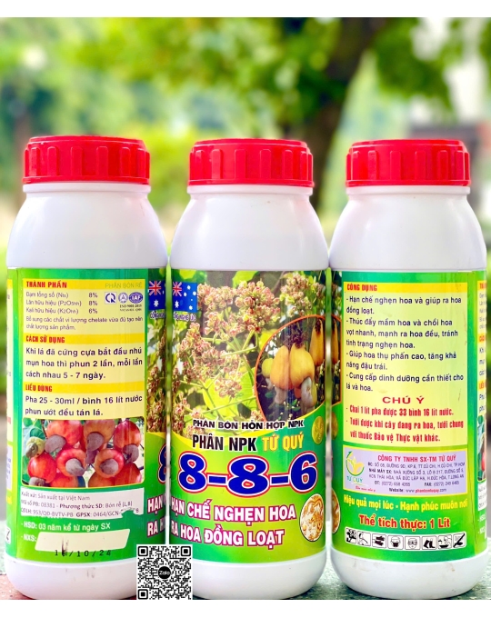 TQ - Ra Hoa Điều (8-8-6) - 1 lít x 20 chai