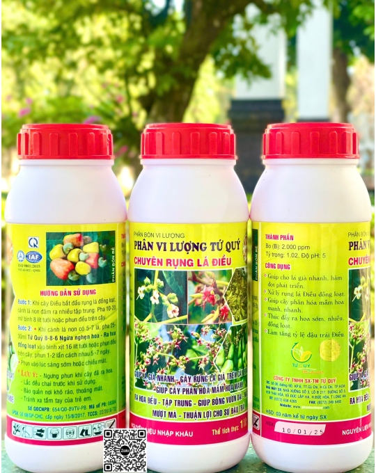 TQ - Rụng Lá Điều (Phân vi lượng) - 1 lít x 20 chai