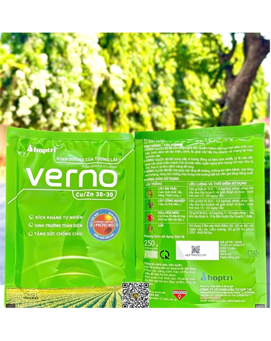 Verno Cu30+Zn30 - 250gr x 40 gói